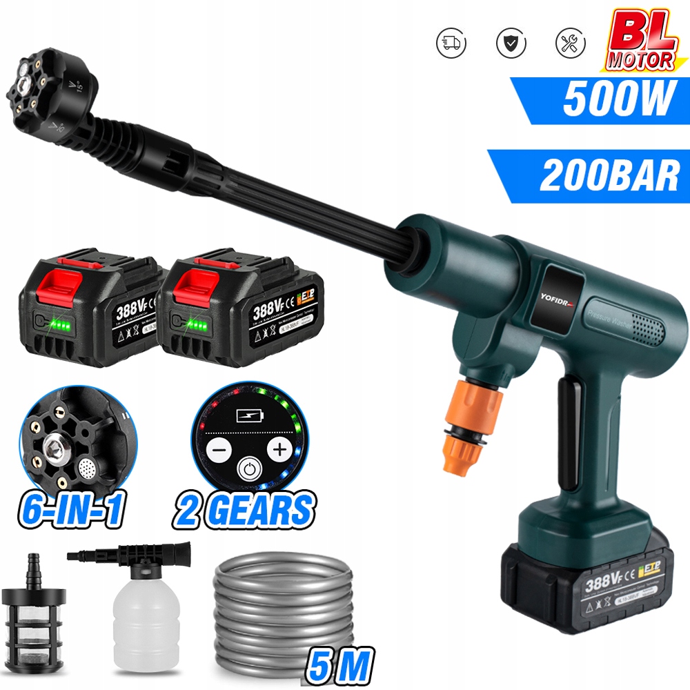 Tlakový čistič 200 bar 500 W